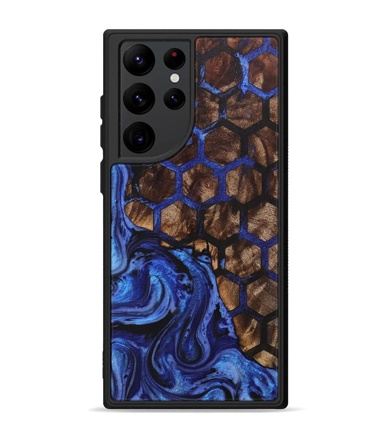 Galaxy S22 Ultra Wood+Resin Phone Case - Annette (Pattern, 711830)