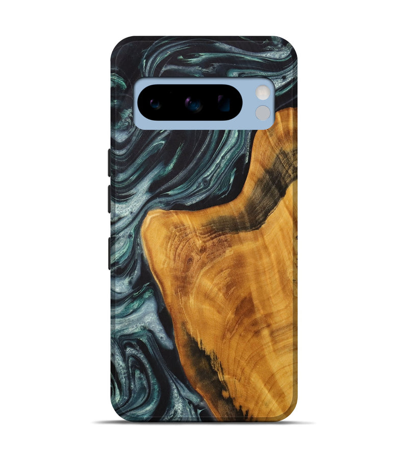 Pixel 8 Pro Wood+Resin Live Edge Phone Case - Olive (Green, 711901)