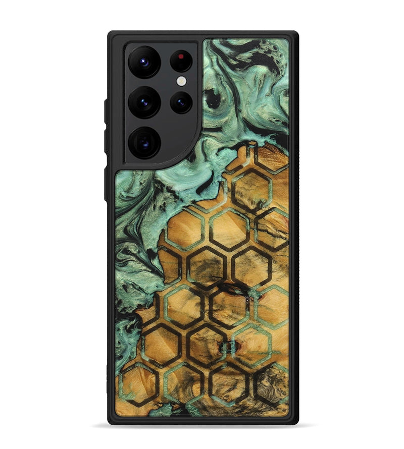 Galaxy S22 Ultra Wood+Resin Phone Case - Floyd (Pattern, 712028)