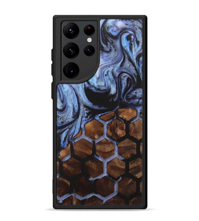Galaxy S22 Ultra Wood+Resin Phone Case - Emilio (Pattern, 712029)