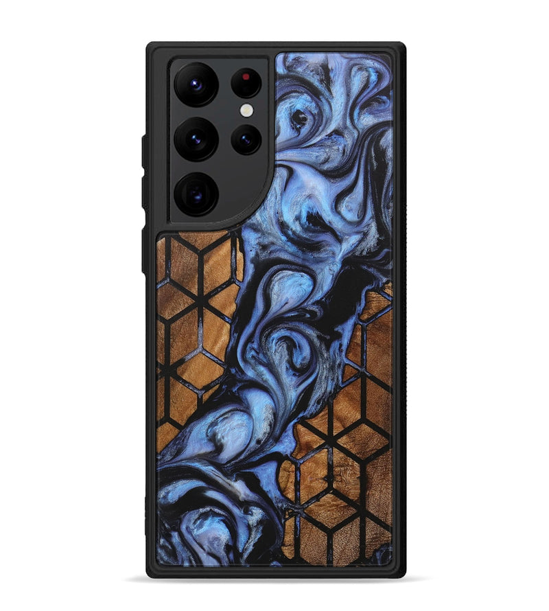 Galaxy S22 Ultra Wood+Resin Phone Case - Adele (Pattern, 712036)