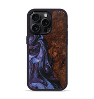 iPhone 15 Pro Wood+Resin Phone Case - Serena (Purple, 712174)