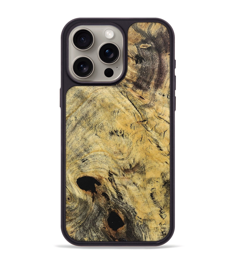 iPhone 15 Pro Max Wood+Resin Phone Case - Jonas (Wood Burl, 712215)