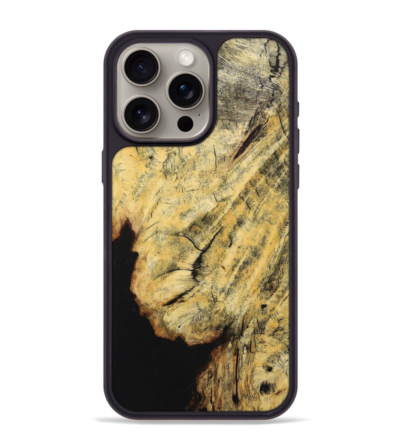 iPhone 15 Pro Max Wood+Resin Phone Case - Cooper (Wood Burl, 712230)