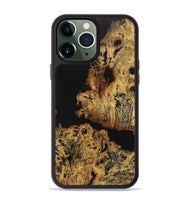 iPhone 13 Pro Max Wood+Resin Phone Case - Rickey (Pure Black, 712241)