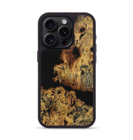 iPhone 15 Pro Wood+Resin Phone Case - Rickey (Pure Black, 712241)