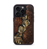 iPhone 15 Pro Wood+Resin Phone Case - Jayceon (Black & White, 712256)
