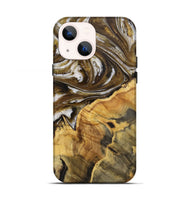 iPhone 13 Wood+Resin Live Edge Phone Case - Aubree (Black & White, 712319)