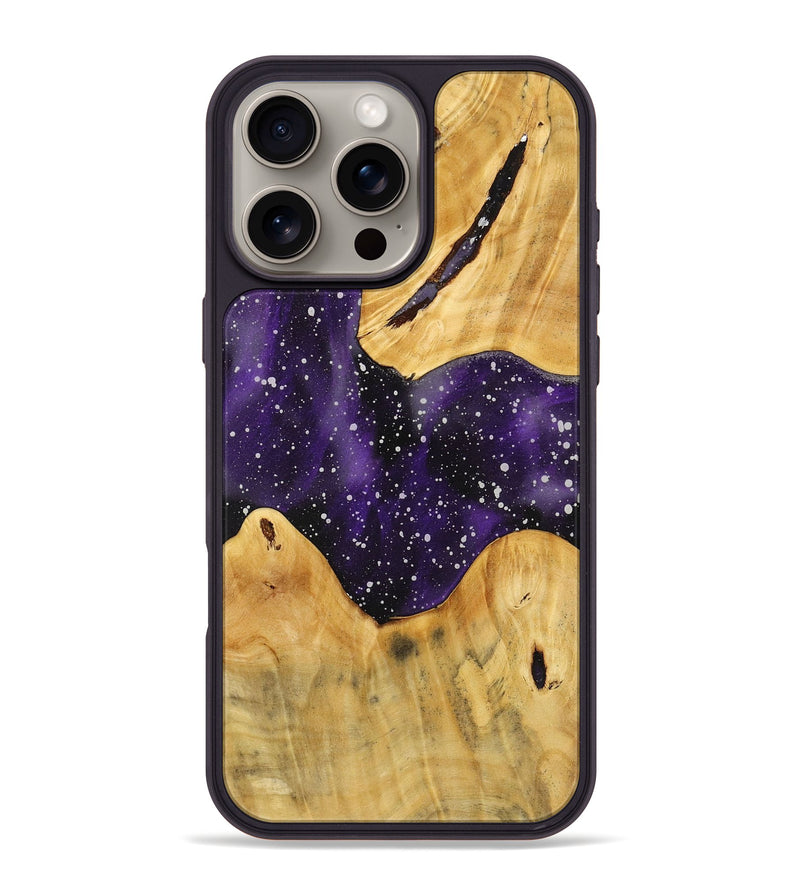 iPhone 16 Pro Max Wood+Resin Phone Case - Ethan (Cosmos, 712353)