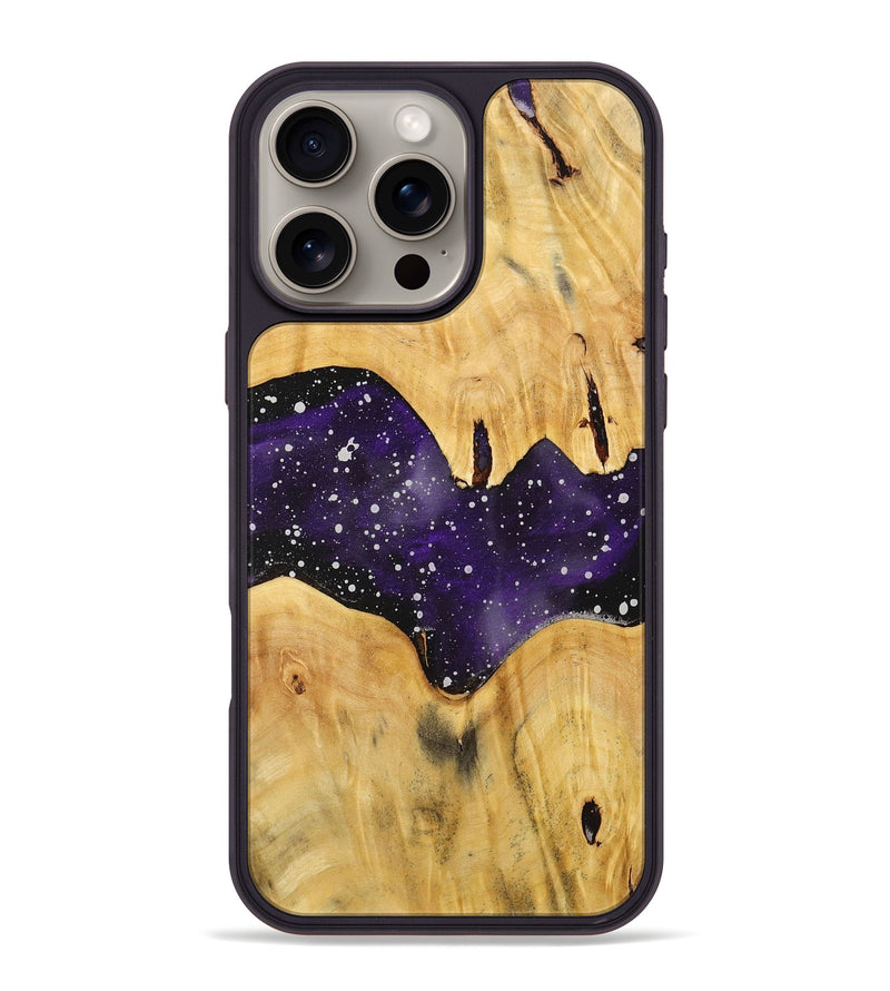 iPhone 16 Pro Max Wood+Resin Phone Case - Terrance (Cosmos, 712365)