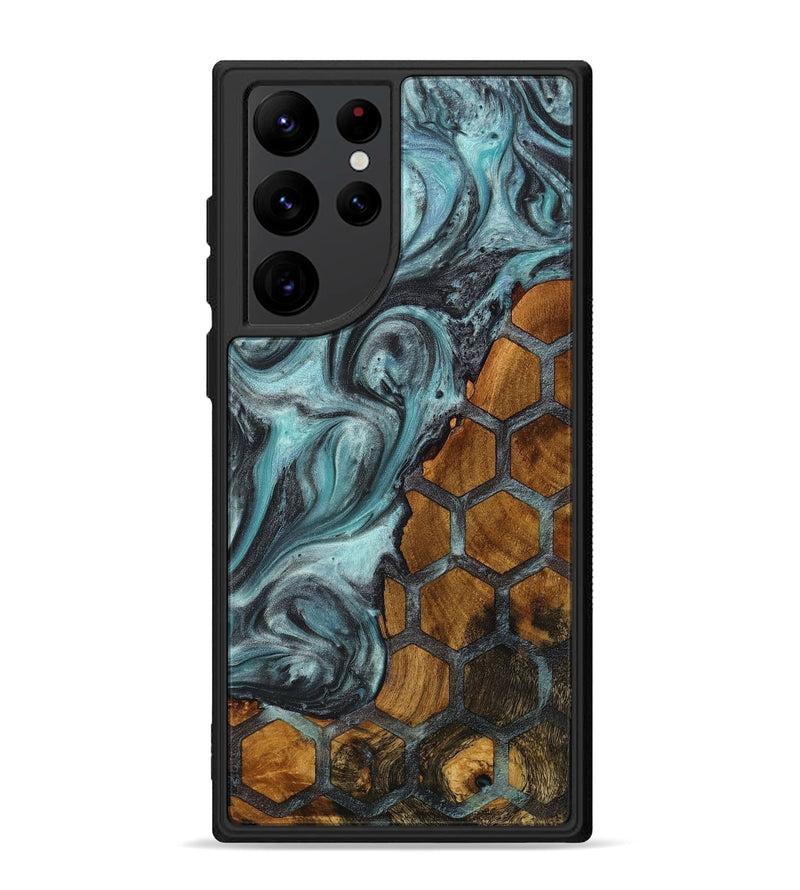 Galaxy S22 Ultra Wood+Resin Phone Case - Beau (Pattern, 712402)