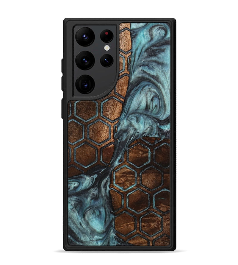 Galaxy S22 Ultra Wood+Resin Phone Case - Saul (Pattern, 712406)