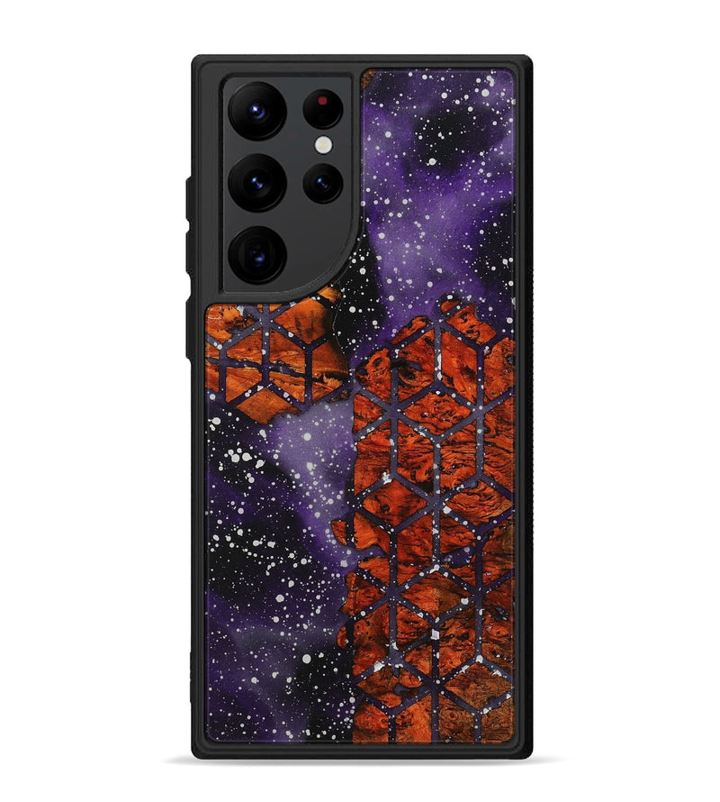 Galaxy S22 Ultra Wood+Resin Phone Case - Angela (Pattern, 712413)