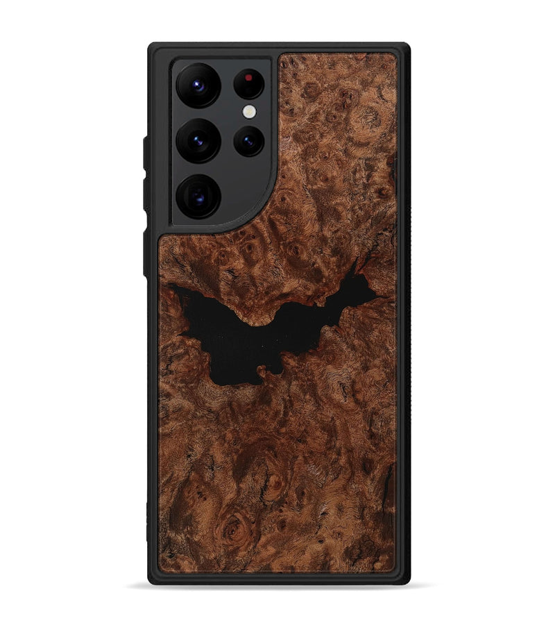 Galaxy S22 Ultra Wood+Resin Phone Case - Romeo (Wood Burl, 712501)