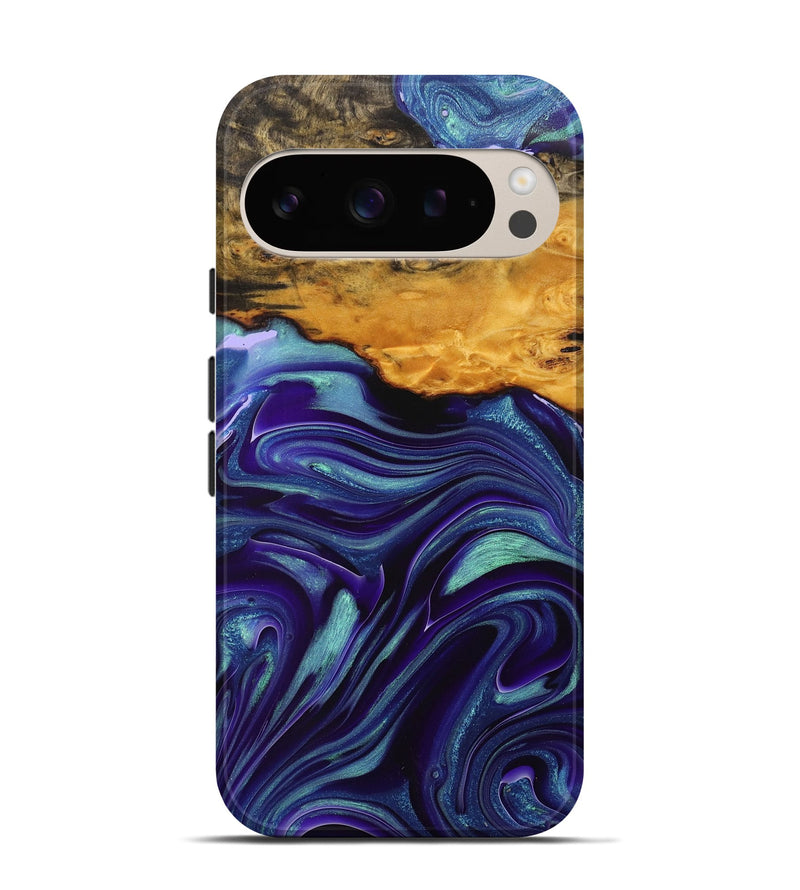 Pixel 9 Pro Wood+Resin Live Edge Phone Case - Morgan (Purple, 712572)