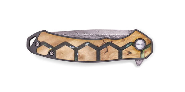 EDC Wood+Resin Pocket Knife - Timmy (Pattern, 712731)