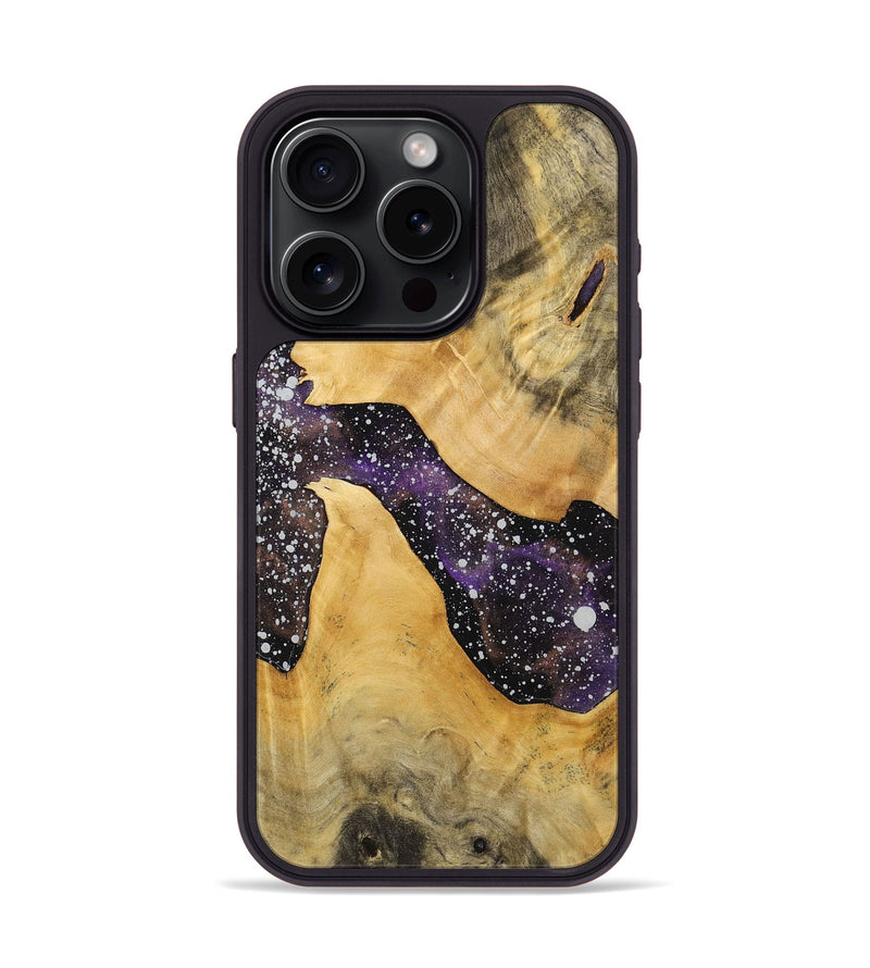 iPhone 15 Pro Wood+Resin Phone Case - Tammie (Cosmos, 712810)