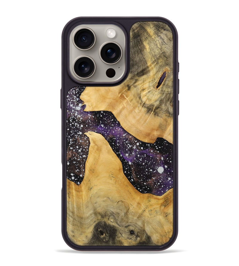 iPhone 16 Pro Max Wood+Resin Phone Case - Tammie (Cosmos, 712810)