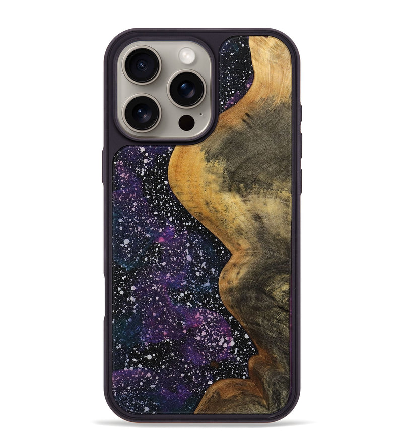 iPhone 16 Pro Max Wood+Resin Phone Case - Jaslene (Cosmos, 712880)