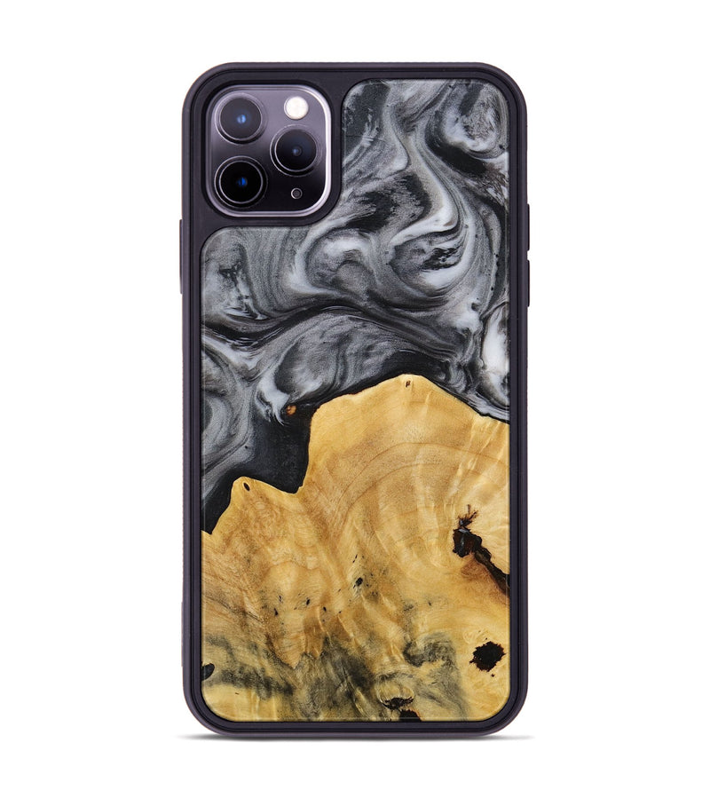 iPhone 11 Pro Max Wood+Resin Phone Case - Dale (Black & White, 712935)