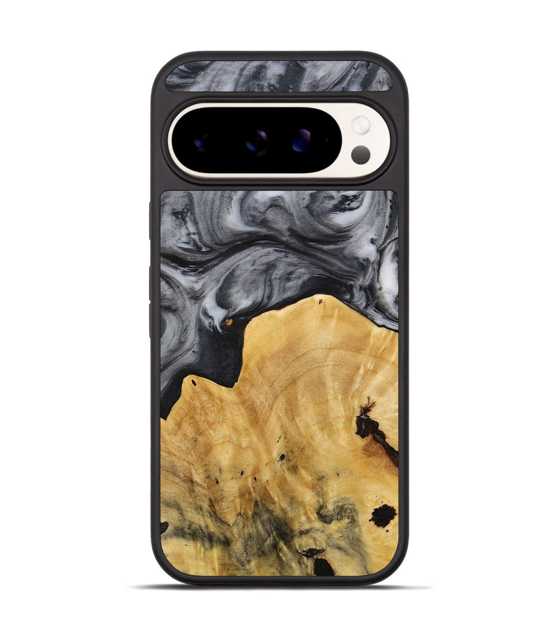 Pixel 9 Pro Wood+Resin Phone Case - Dale (Black & White, 712935)