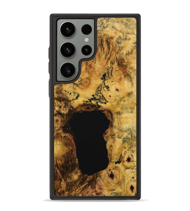 Galaxy S23 Ultra Wood+Resin Phone Case - Charity (Wood Burl, 713005)