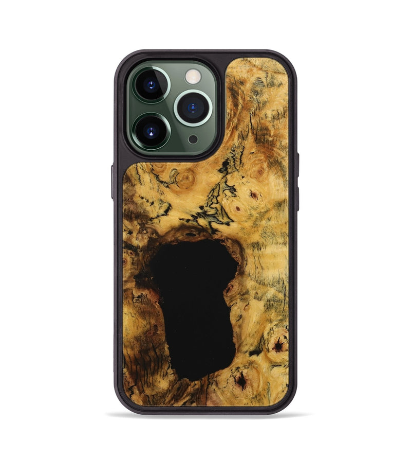 iPhone 13 Pro Wood+Resin Phone Case - Charity (Wood Burl, 713005)