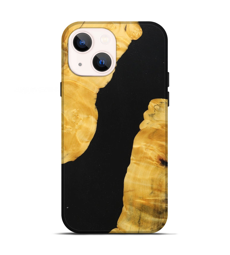 iPhone 13 Wood+Resin Live Edge Phone Case - Wilson (Pure Black, 713040)