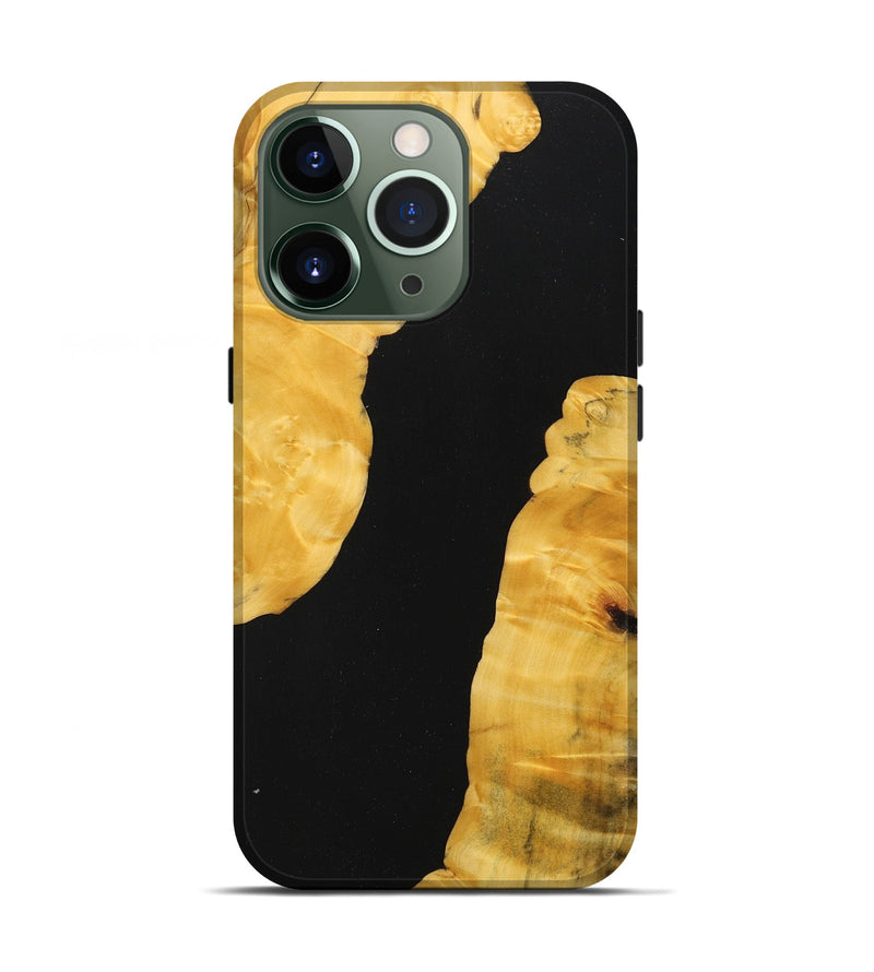 iPhone 13 Pro Wood+Resin Live Edge Phone Case - Wilson (Pure Black, 713040)