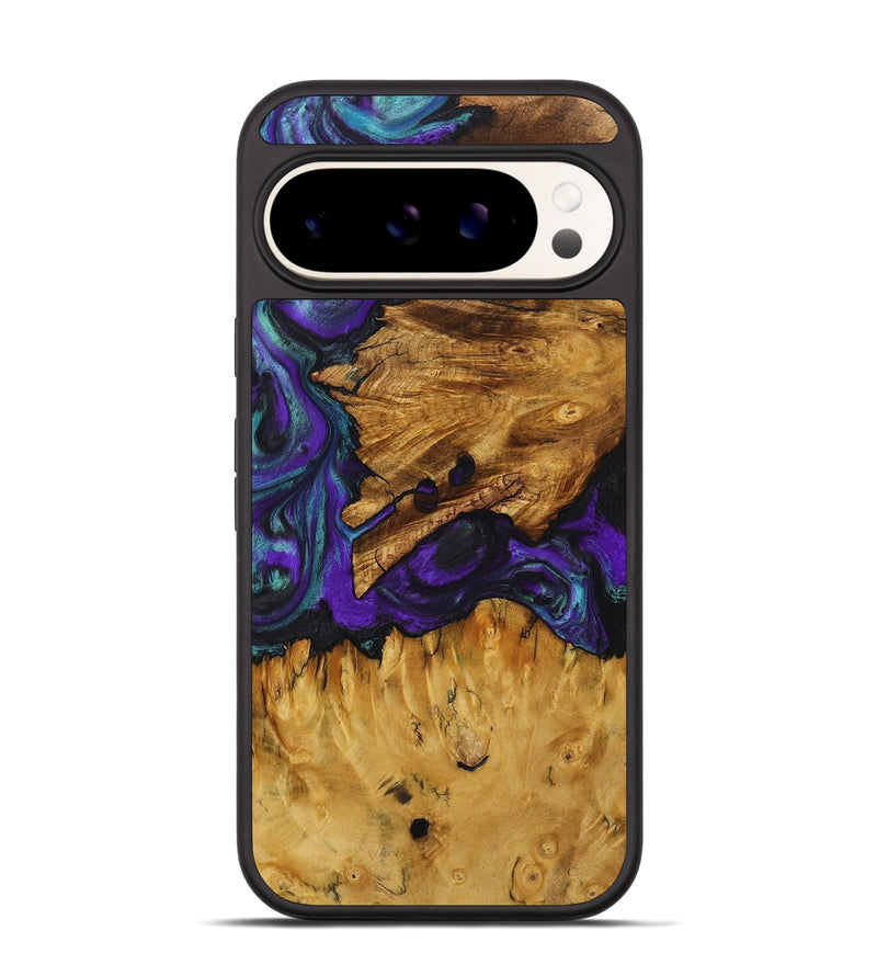 Pixel 9 Pro Wood+Resin Phone Case - Jacqueline (Purple, 713163)