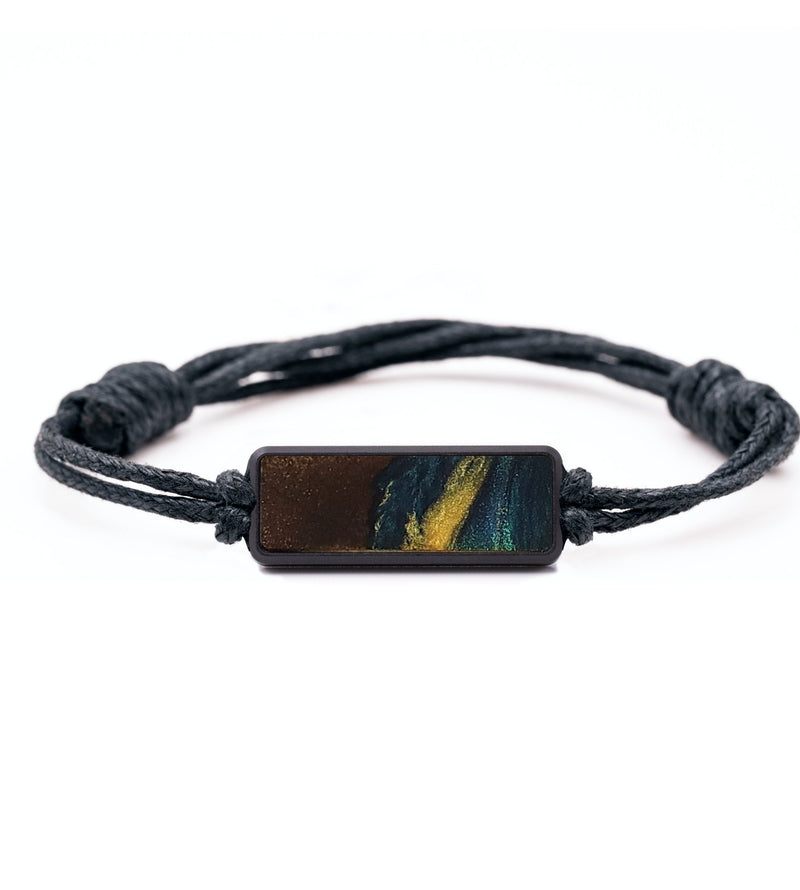 Classic Wood+Resin Bracelet - Toni (Teal & Gold, 713315)