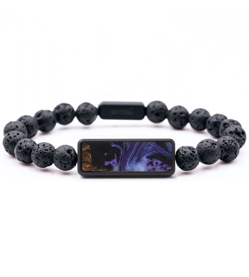 Lava Bead Wood+Resin Bracelet - Cadence (Purple, 713358)