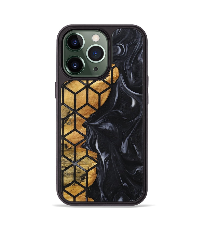 iPhone 13 Pro Wood+Resin Phone Case - Betty (Pattern, 713432)