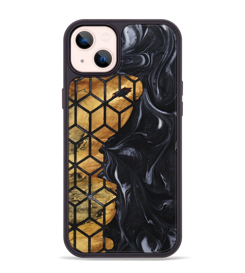 iPhone 14 Plus Wood+Resin Phone Case - Betty (Pattern, 713432)