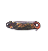 EDC Wood+Resin Pocket Knife - Marguerite (Red, 713552)