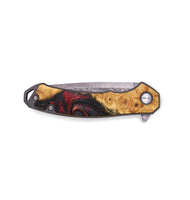 EDC Wood+Resin Pocket Knife - Moises (Red, 713553)