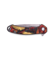 EDC Wood+Resin Pocket Knife - Theresa (Red, 713555)