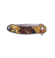 EDC Wood+Resin Pocket Knife - Karen (Red, 713559)