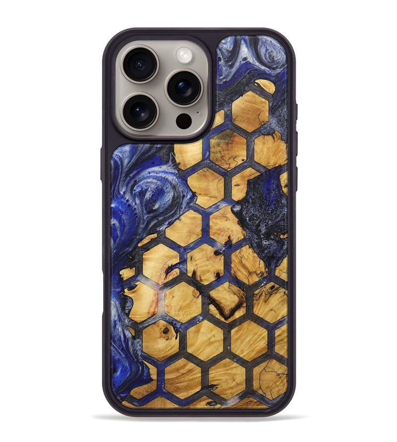 iPhone 16 Pro Max Wood+Resin Phone Case - Fern (Pattern, 713700)