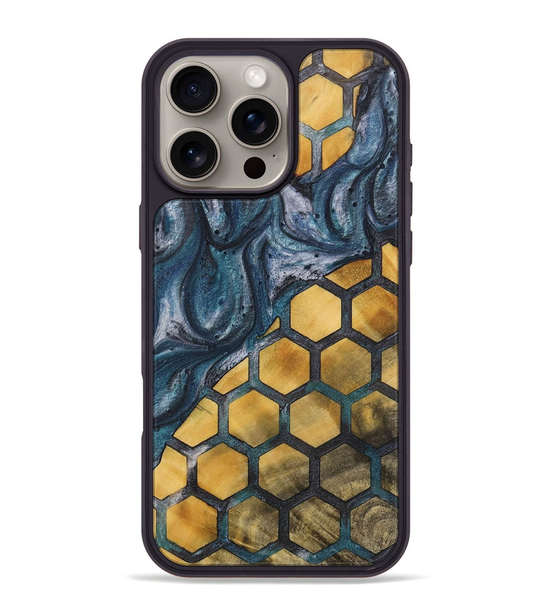 iPhone 16 Pro Max Wood+Resin Phone Case - Ruben (Pattern, 713706)