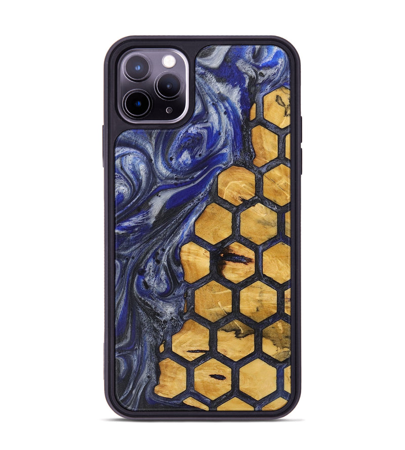 iPhone 11 Pro Max Wood+Resin Phone Case - Philip (Pattern, 713709)