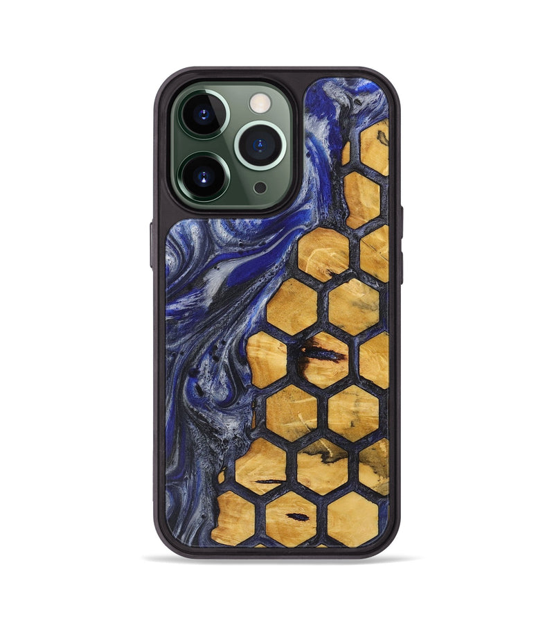 iPhone 13 Pro Wood+Resin Phone Case - Philip (Pattern, 713709)