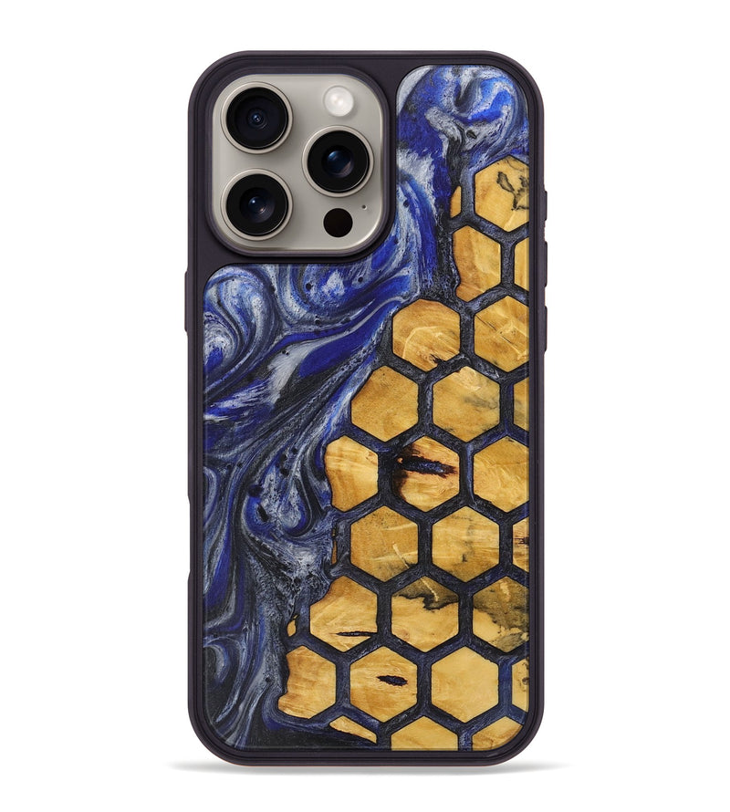 iPhone 16 Pro Max Wood+Resin Phone Case - Philip (Pattern, 713709)