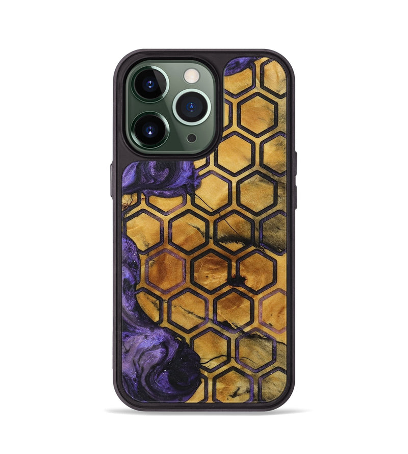 iPhone 13 Pro Wood+Resin Phone Case - Carrie (Pattern, 713727)