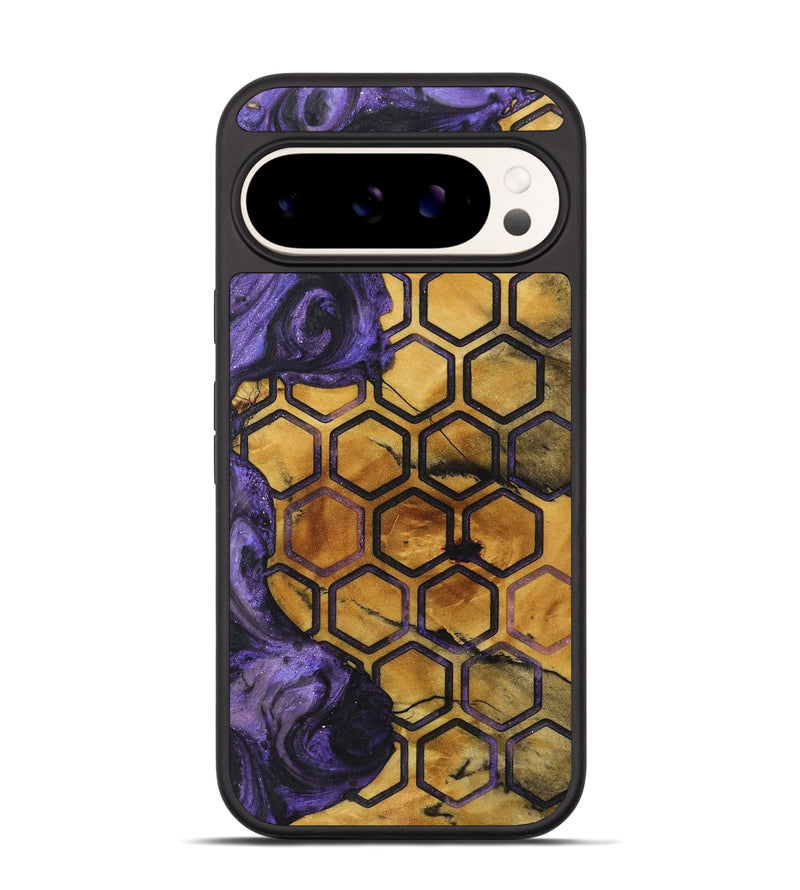 Pixel 9 Pro Wood+Resin Phone Case - Carrie (Pattern, 713727)