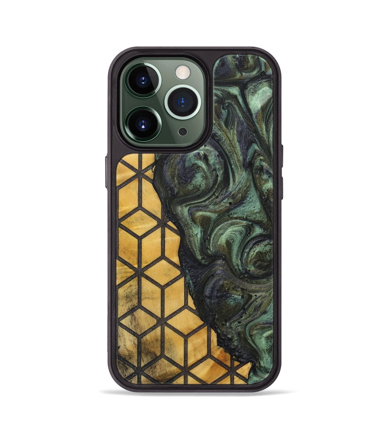 iPhone 13 Pro Wood+Resin Phone Case - Kelli (Pattern, 713732)