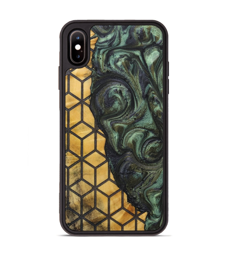 iPhone Xs Max Wood+Resin Phone Case - Kelli (Pattern, 713732)