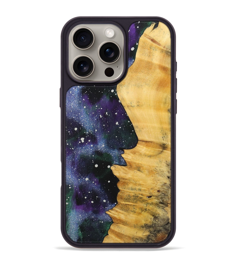 iPhone 16 Pro Max Wood+Resin Phone Case - Dustin (Cosmos, 713768)