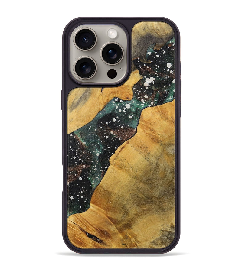 iPhone 16 Pro Max Wood+Resin Phone Case - Mae (Cosmos, 713775)