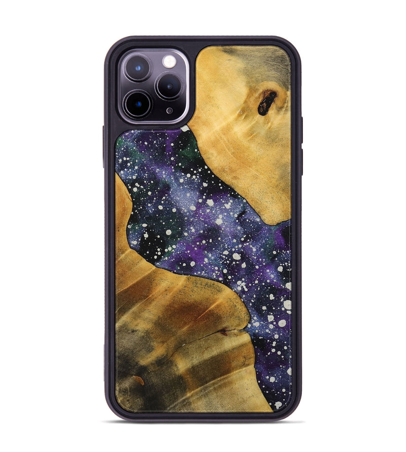 iPhone 11 Pro Max Wood+Resin Phone Case - Trevon (Cosmos, 713776)